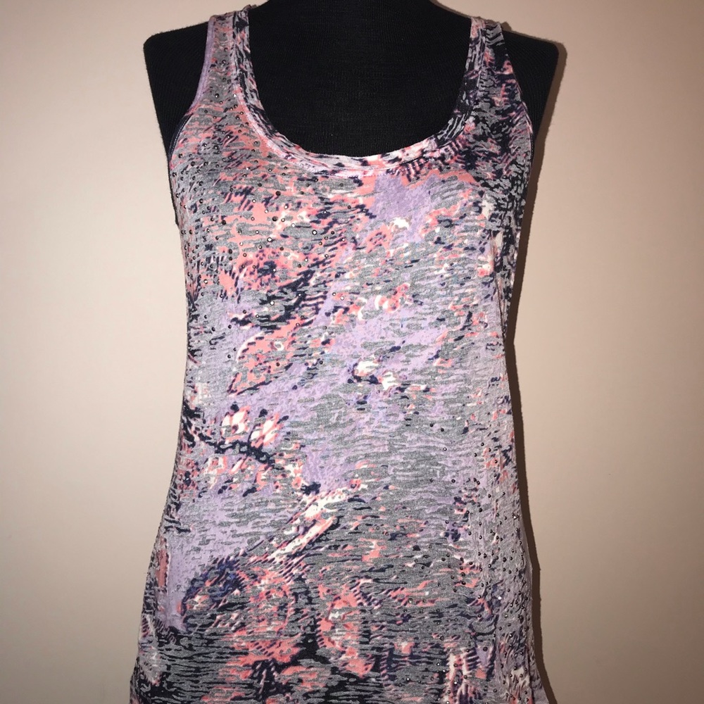 Calvin Klein Multi color swirl design&stud accents